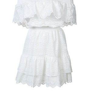 LOVESHACKFANCY white eyelet dress